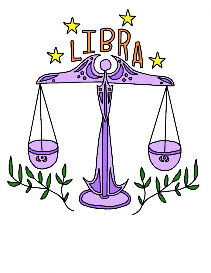 A scale with Libra above it