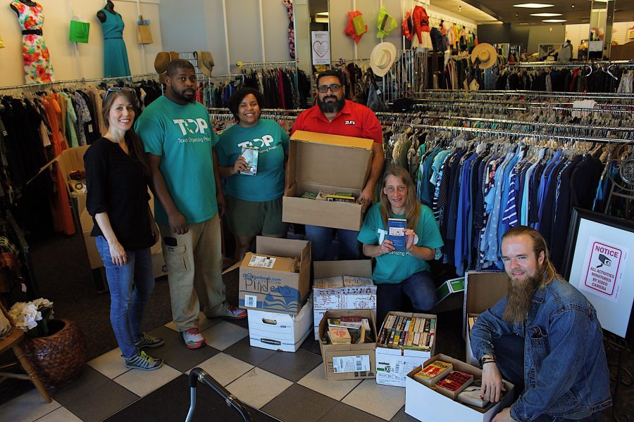 Book drive collects books for Bexar County Jail.