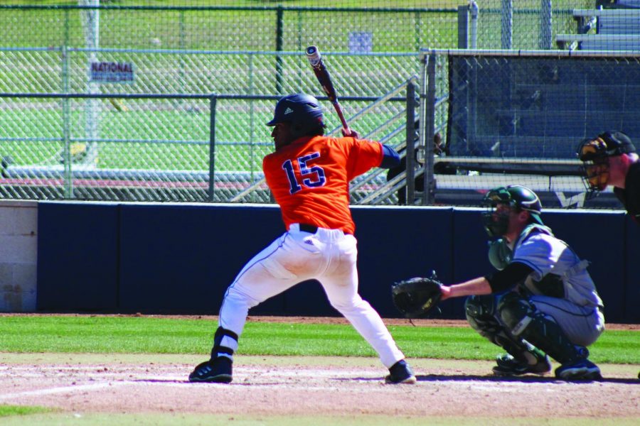 Bryan Sturges bats for the Roadrunners. The ‘Runners will open their season on Valentine’s Day at the Roadrunner Field.