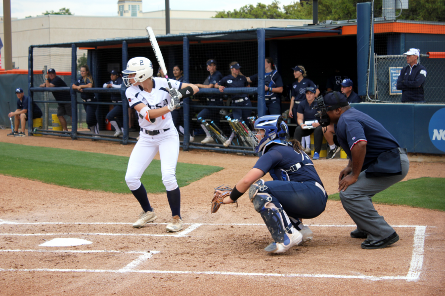 Celeste Loughman watched a pitch come across the plate. The ‘Runners will return to their home field on Wednesday.