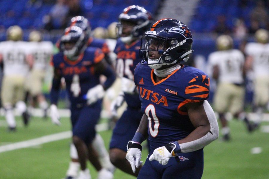 UTSA Safety Rashad Wisdom warms up before last Saturdays game against the Army Black Knights. The Roadrunners fell to the Black Knights 28-16.