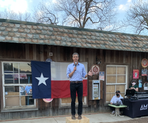 Gubernatorial candidate Beto O’Rourke at a campaign rally in San Antonio on Wed, Jan. 19.