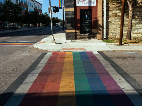 San Antonio became the second city in Texas to install a rainbow crosswalk in 2018. The crosswalk was installed ntersection of Evergreen Street and Main Avenue just before the city’s pride parade.