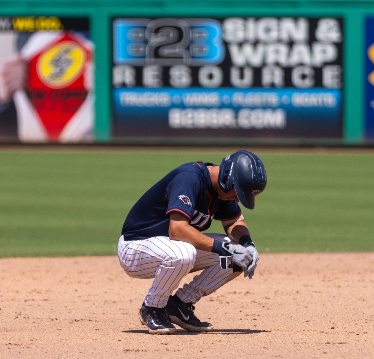 UTSA infielder Aidan Eschelman after the Roadrunners' 1-0 loss to East Carolina Sunday, May 24, 2026, at Baycare Ballpark in Clearwater, Florida. 