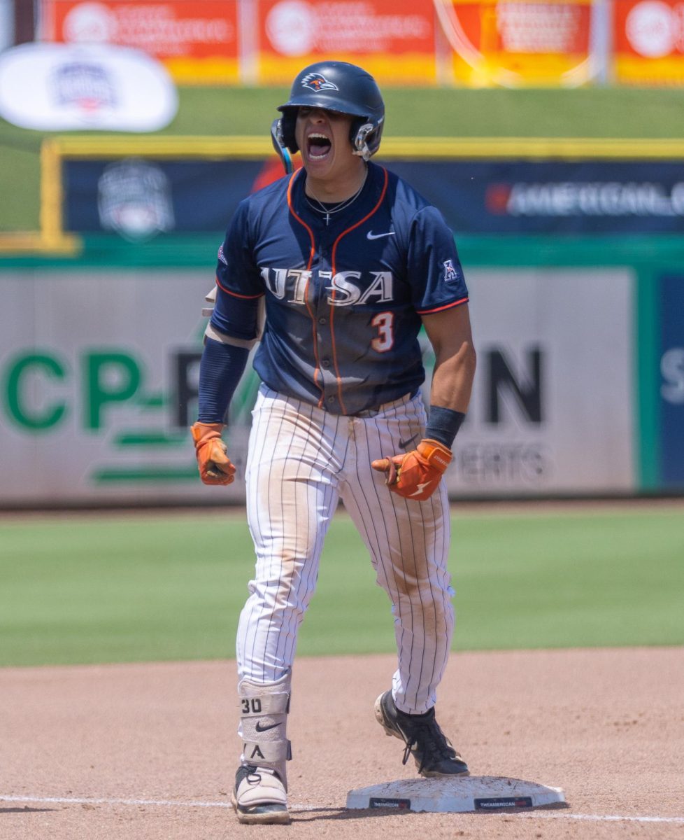 UTSA baseball utility Jacob Silva in the Roadrunners' 4-0 win over Memphis Friday, May 22, 2026 at Baycare Ballpark in Clearwater, Florida.